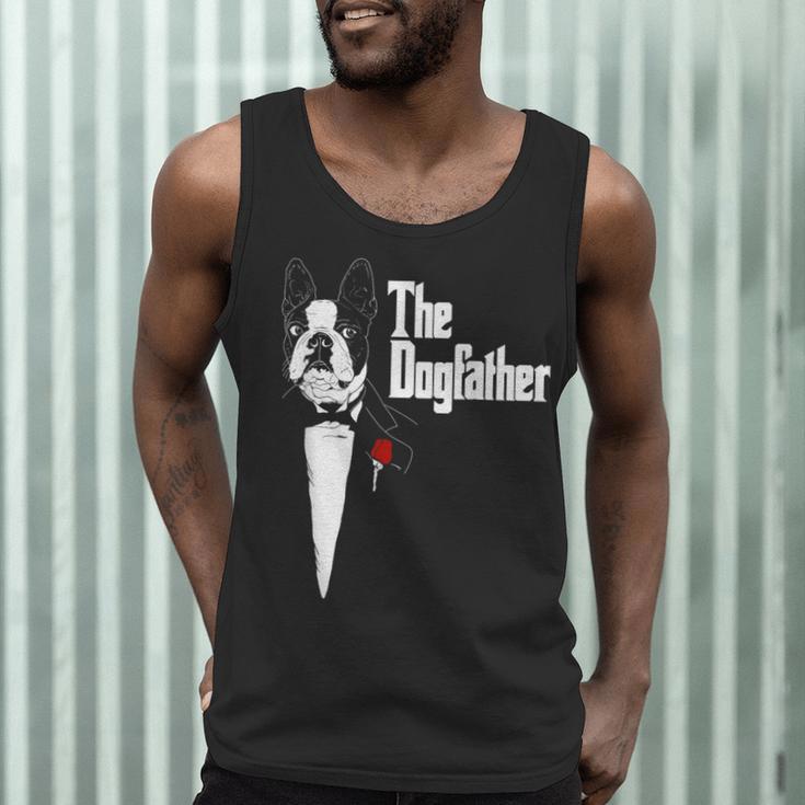 Boston Terrier Dad The DogFather Shirt Boston Terrier Men Tank Top, novelty gifts, funny gifts