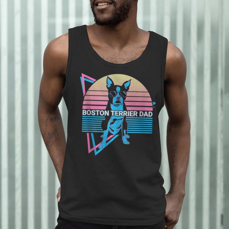 Boston Terrier Dad Retro Men Tank Top, novelty gifts, funny gifts