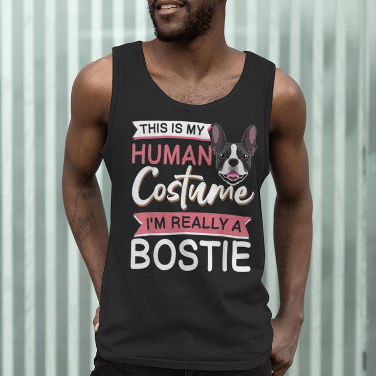 Boston Terrier Dog Bostie Halloween Costume Dog For Kids Men Tank Top, novelty gifts, funny gifts