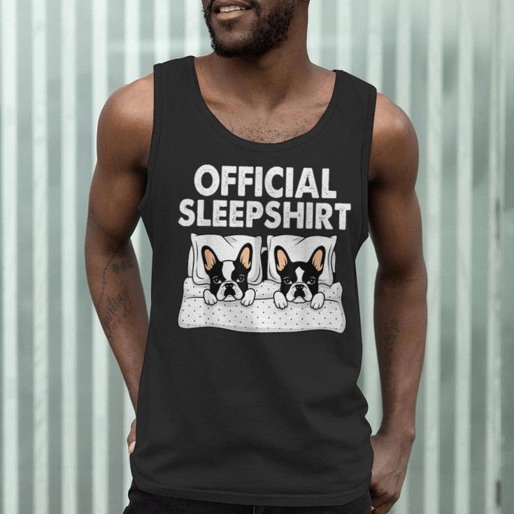 Boston Terrier Dog Official Sleep Pajamas Nightgown Men Tank Top, novelty gifts, funny gifts
