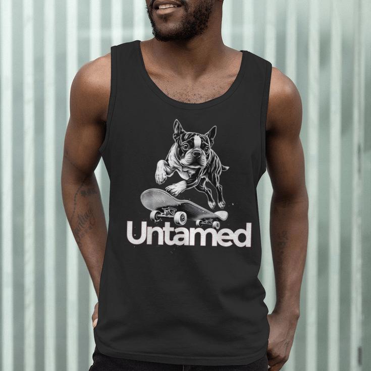 Boston Terrier Dog Untamed For Men Women Men Tank Top, novelty gifts, funny gifts