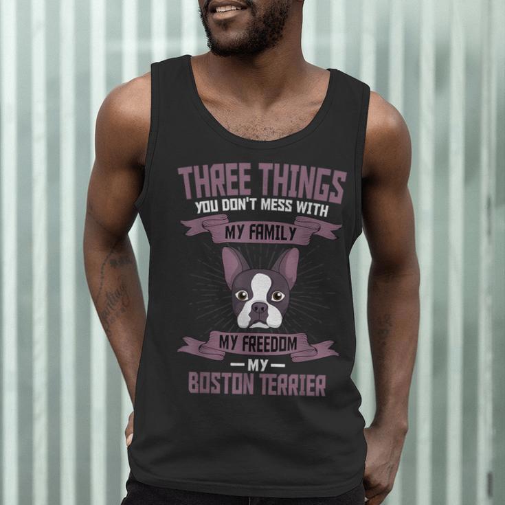 Boston Terrier Don't Mess With American Gentleman Dog Lover Men Tank Top, novelty gifts, funny gifts