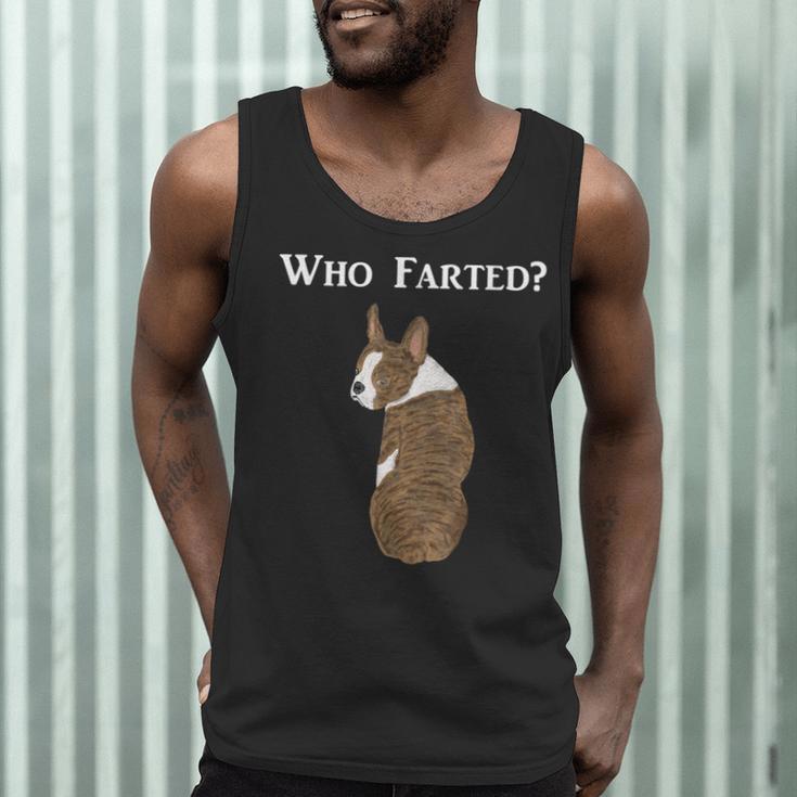 Boston Terrier Who Farted Men Tank Top, novelty gifts, funny gifts