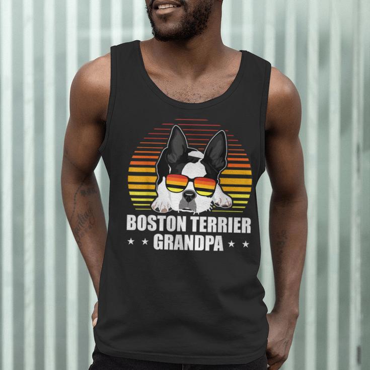 Boston Terrier Grandpa Dog Owner Boston Terrier Men Tank Top, novelty gifts, funny gifts