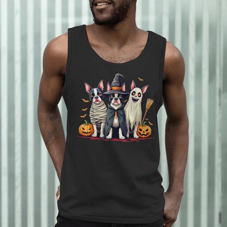 Boston Terrier Halloween Costume Mummy Witch Ghost Dog Lover For Men Women Kids Men Tank Top, novelty gifts, funny gifts