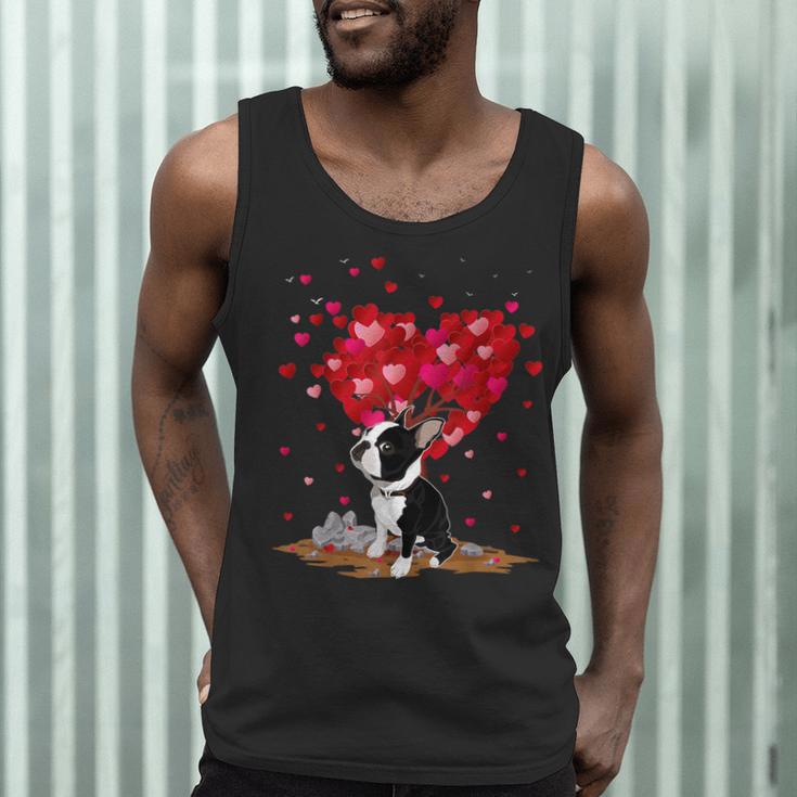 Boston Terrier Lover Heart Shape Boston Terrier Valentine Men Tank Top, novelty gifts, funny gifts