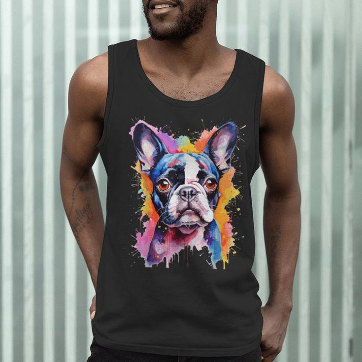 Boston Terrier Lover Pop Art Color Boston Terrier Dog For Men Women Girls Kids Men Tank Top, novelty gifts, funny gifts