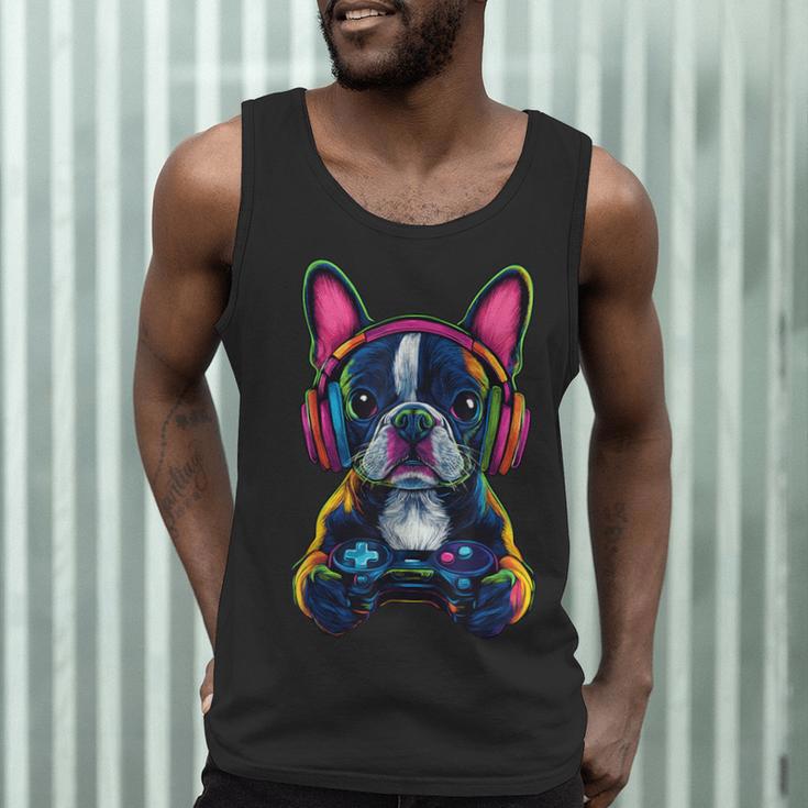 Boston Terrier Lovers Gaming Headphones Boston Terrier Men Tank Top, novelty gifts, funny gifts