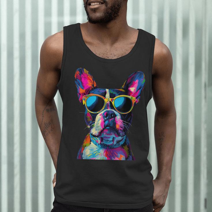 Boston Terrier Lovers Pop Art Boston Terrier Men Tank Top, novelty gifts, funny gifts