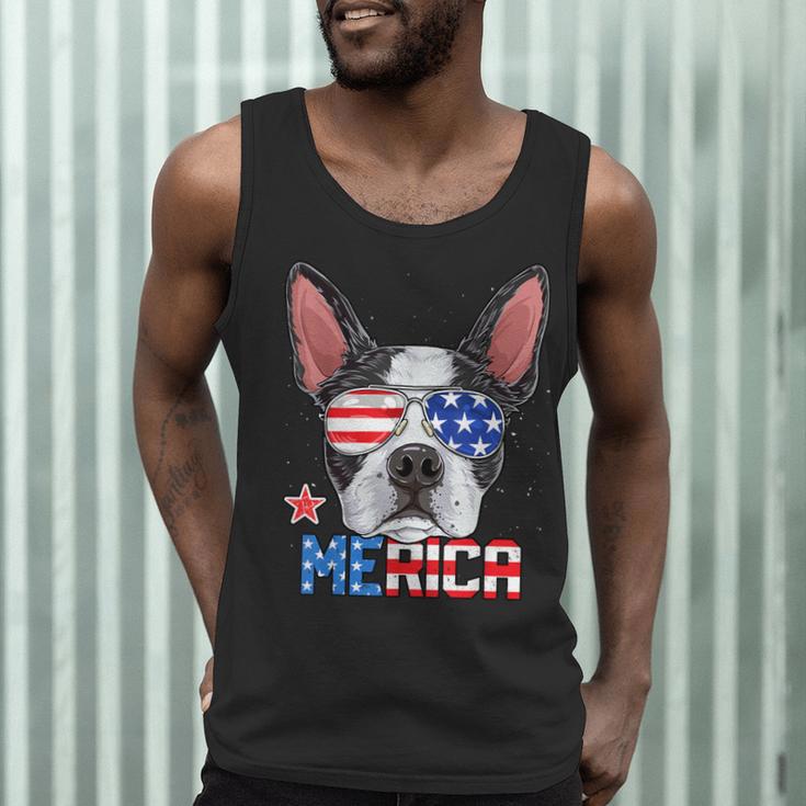 Boston Terrier Merica 4th Of July T Shirt Men Boys Dog Puppy Men Tank Top, novelty gifts, funny gifts