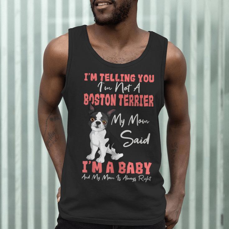Boston Terrier Mom American Gentleman Dog Lover Mother's Day Men Tank Top, novelty gifts, funny gifts