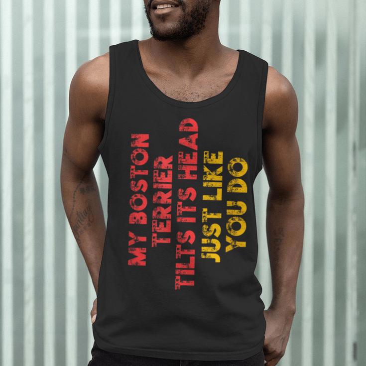 Boston Terrier Mom Dad Dog Lover Owner Women Men Men Tank Top, novelty gifts, funny gifts