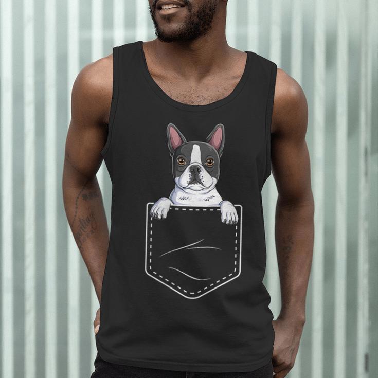 Boston Terrier In The Pocket Cute Boston Terrier Dog Lovers For Men Women Girls Kids Men Tank Top, novelty gifts, funny gifts
