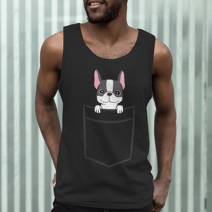Boston Terrier In The Pocket Cute Boston Terrier Dog For Men Women Girls Kids Men Tank Top, novelty gifts, funny gifts