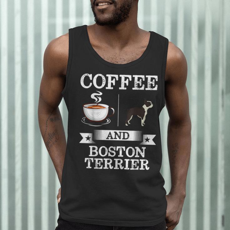 Boston Terrier Shirt Coffee And Boston Terrier Cute Dog For Men Women Girls Kids Men Tank Top, novelty gifts, funny gifts