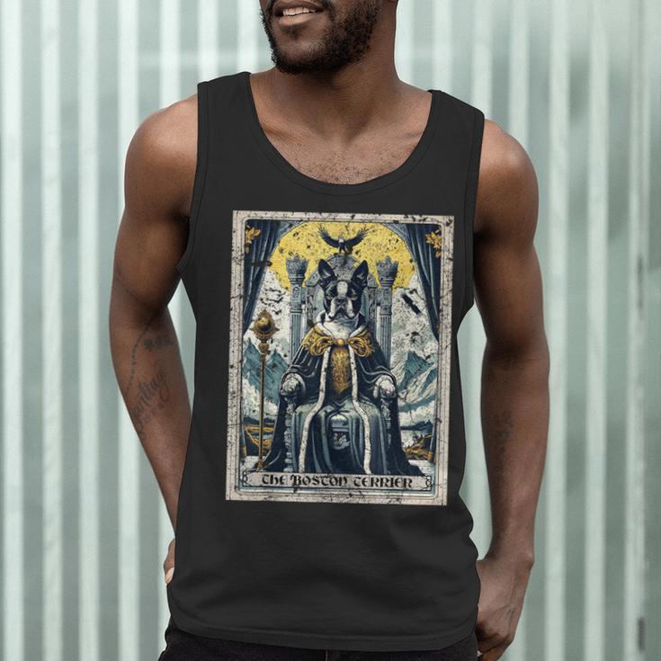Boston Terrier Tarot Card Dog Men Tank Top, novelty gifts, funny gifts
