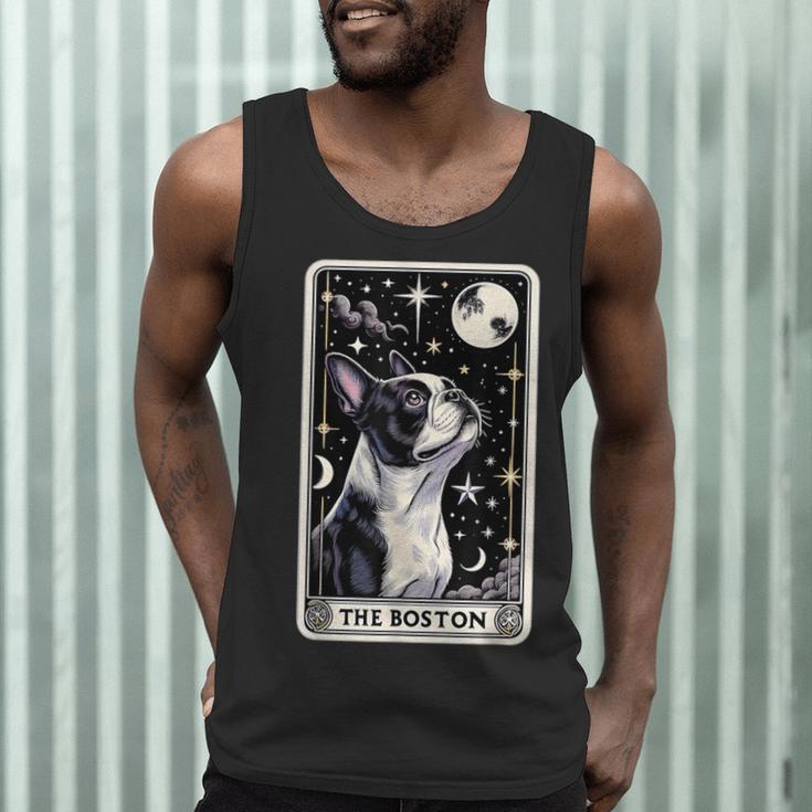 Boston Terrier Tarot Card Star With The Moon Men Women Kids Men Tank Top, novelty gifts, funny gifts
