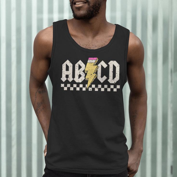 Boys Girls Teachers ABCD Rock Graphic Back To School Class Men Tank Top, novelty gifts, funny gifts Boys Girls Teachers ABCD Rock Graphic Back To School Class Men Tank Top, novelty gifts, funny gifts