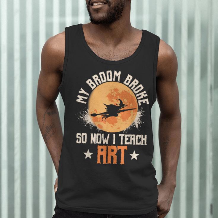My Broom Broke So Now I Teach Art Teacher Halloween Costume For Men Women Men Tank Top, novelty gifts, funny gifts