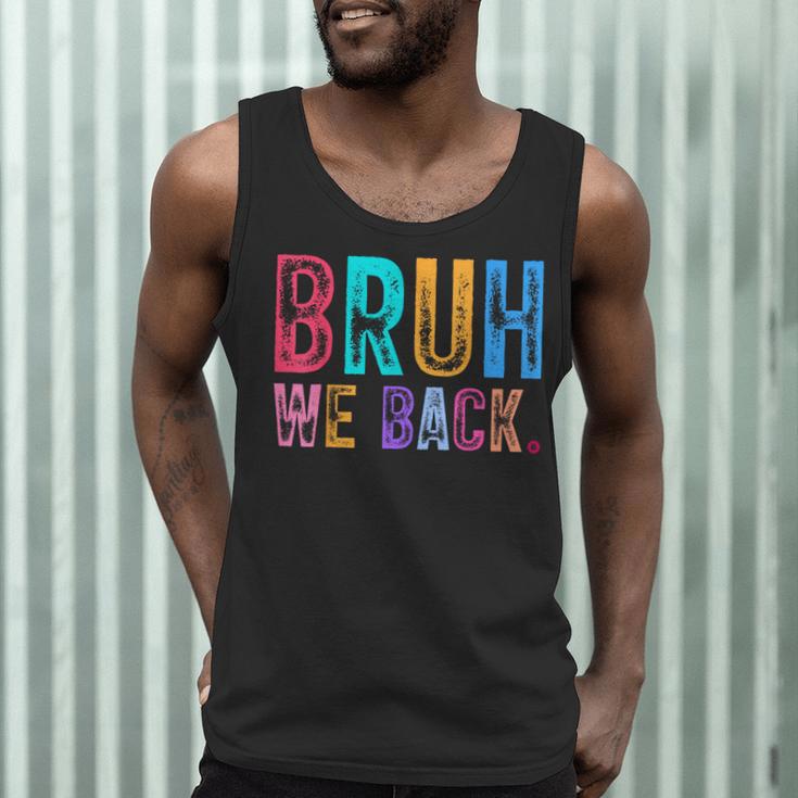 Bruh We Back Teachers Retro Back To School Boys Girls Kids Men Tank Top, novelty gifts, funny gifts Bruh We Back Teachers Retro Back To School Boys Girls Kids Men Tank Top, novelty gifts, funny gifts