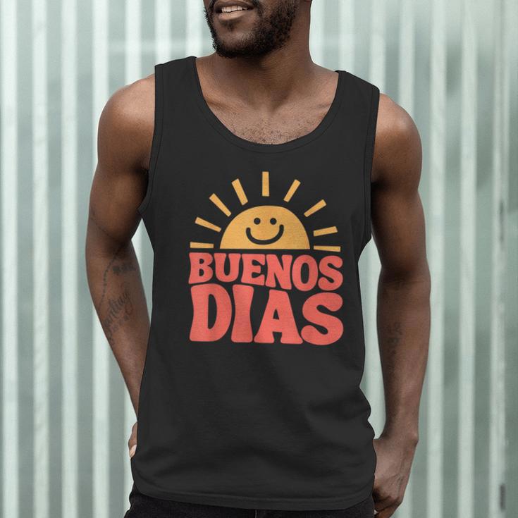 Buenos Dias Spanish Teacher Appreciation Back To School Men Tank Top, novelty gifts, funny gifts Buenos Dias Spanish Teacher Appreciation Back To School Men Tank Top, novelty gifts, funny gifts