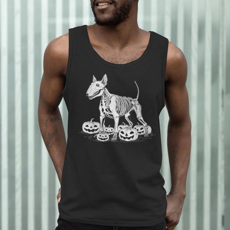 Bull Terrier Skeleton Birthday Halloween Kids Men Tank Top, novelty gifts, funny gifts