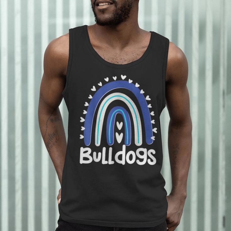 Bulldogs School Mascot Rainbow Teacher Lover Men Tank Top, novelty gifts, funny gifts Bulldogs School Mascot Rainbow Teacher Lover Men Tank Top, novelty gifts, funny gifts