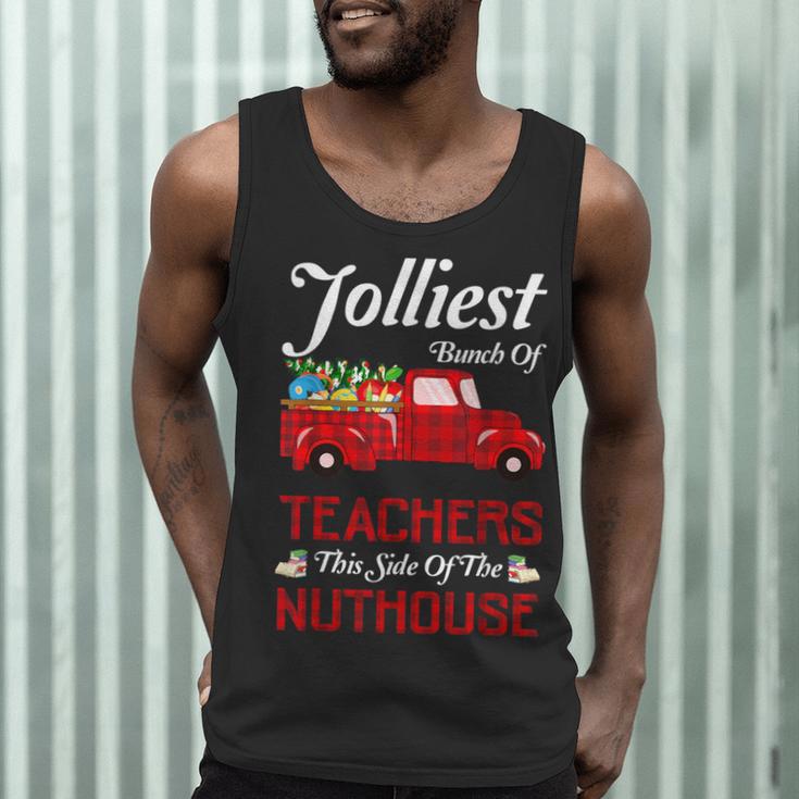 Bunch Of Teachers This Side Of The Nuthouse Xmas Men Tank Top, novelty gifts, funny gifts Bunch Of Teachers This Side Of The Nuthouse Xmas Men Tank Top, novelty gifts, funny gifts