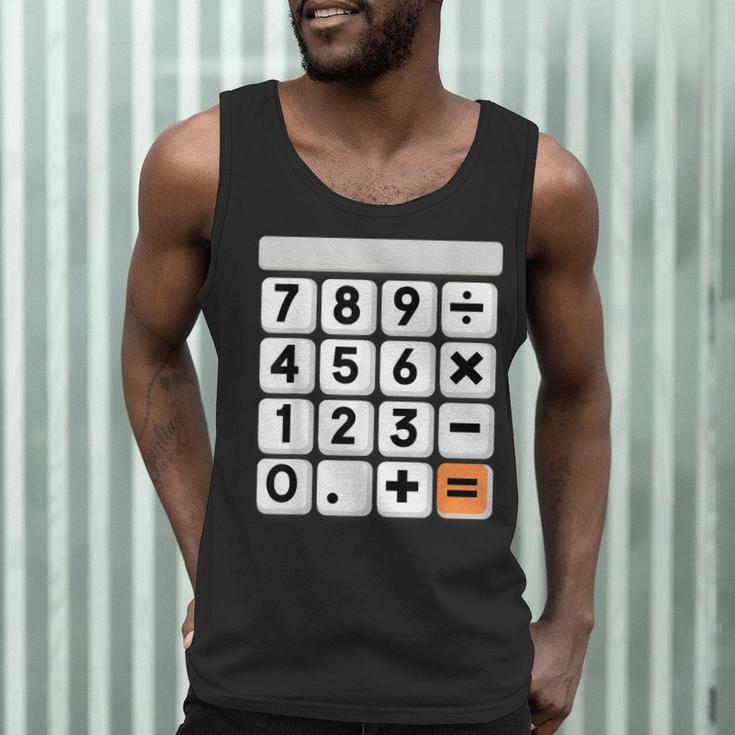 Calculator Easy Halloween Costume For Math Teacher Men Tank Top, novelty gifts, funny gifts