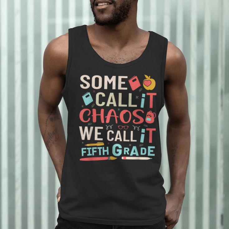 Some Call It Chaos We Call It Fifth Grade 5th Grade Teacher Men Tank Top, novelty gifts, funny gifts Some Call It Chaos We Call It Fifth Grade 5th Grade Teacher Men Tank Top, novelty gifts, funny gifts