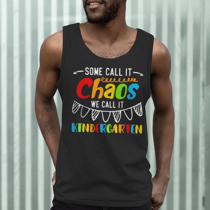 Some Call It Chaos We Call It Kindergarten Teacher Men Tank Top, novelty gifts, funny gifts Some Call It Chaos We Call It Kindergarten Teacher Men Tank Top, novelty gifts, funny gifts