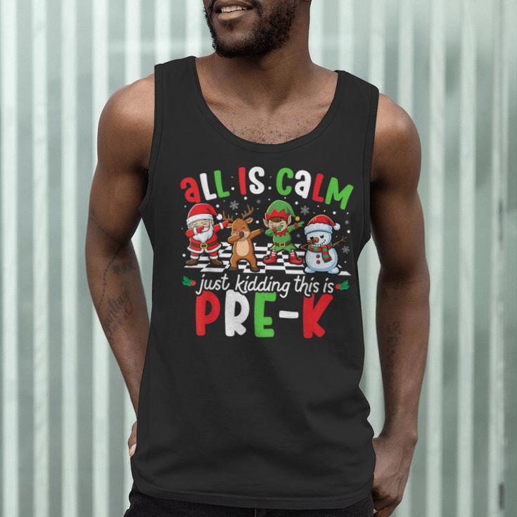 All Is Calm Just Kidding This Is Pre-K Christmas Teacher Men Tank Top, novelty gifts, funny gifts All Is Calm Just Kidding This Is Pre-K Christmas Teacher Men Tank Top, novelty gifts, funny gifts