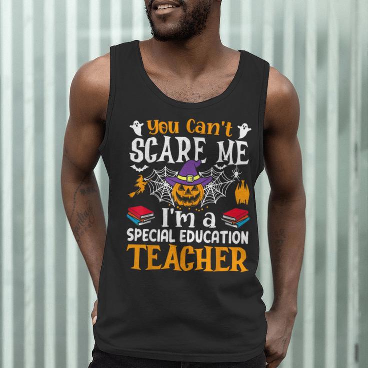 You Can't Scare Me I'm A Special Education Teacher Halloween Men Tank Top, novelty gifts, funny gifts