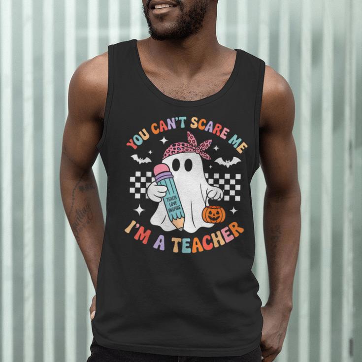 You Can't Scare Me I'm A Teacher Ghost Happy Halloween Men Tank Top, novelty gifts, funny gifts You Can't Scare Me I'm A Teacher Ghost Happy Halloween Men Tank Top, novelty gifts, funny gifts