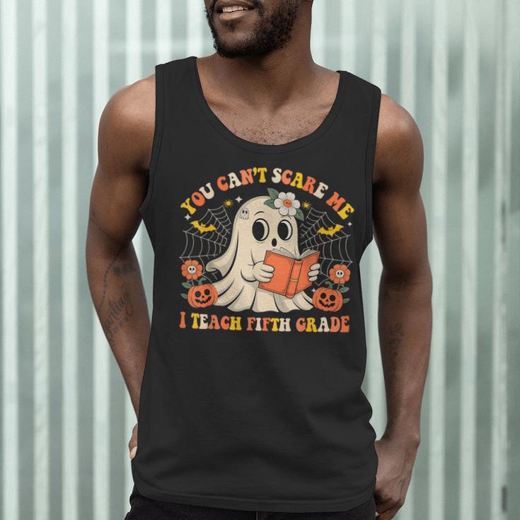 You Can't Scare Me I Teach Fifth Grade Halloween Teacher Men Tank Top, novelty gifts, funny gifts