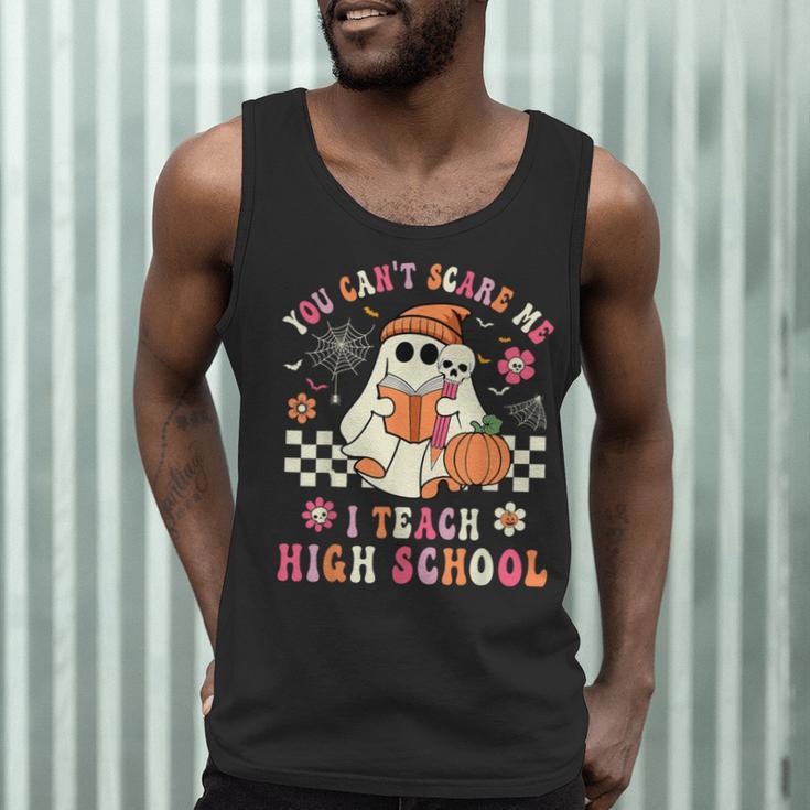 You Can't Scare Me I Teach High School Teacher Halloween Men Tank Top, novelty gifts, funny gifts