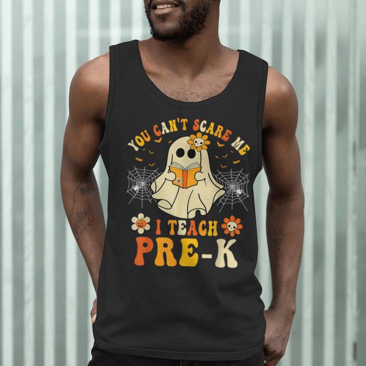 You Can't Scare Me I Teach Pre-K Halloween Teacher Ghost Men Tank Top, novelty gifts, funny gifts You Can't Scare Me I Teach Pre-K Halloween Teacher Ghost Men Tank Top, novelty gifts, funny gifts