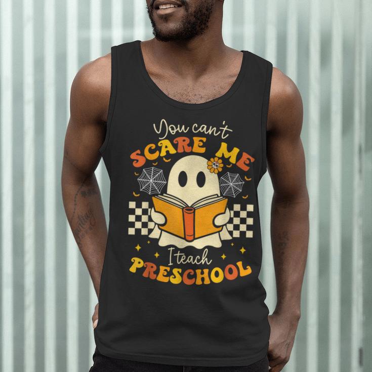 You Can't Scare Me I Teach Preschool Teacher Halloween Ghost Men Tank Top, novelty gifts, funny gifts You Can't Scare Me I Teach Preschool Teacher Halloween Ghost Men Tank Top, novelty gifts, funny gifts