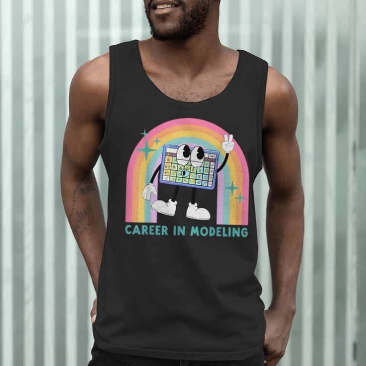 Career In Modeling AAC Teacher SLP SPED Communication Autism Men Tank Top, novelty gifts, funny gifts Career In Modeling AAC Teacher SLP SPED Communication Autism Men Tank Top, novelty gifts, funny gifts