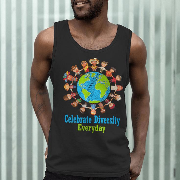 Celebrate Diversity Everyday Teachers & School Student Men Tank Top, novelty gifts, funny gifts
