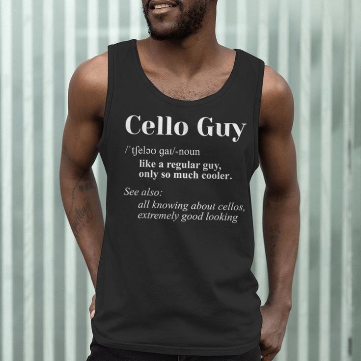 Cello Guy Definition Cello Player Classical Music Teacher Men Tank Top, novelty gifts, funny gifts