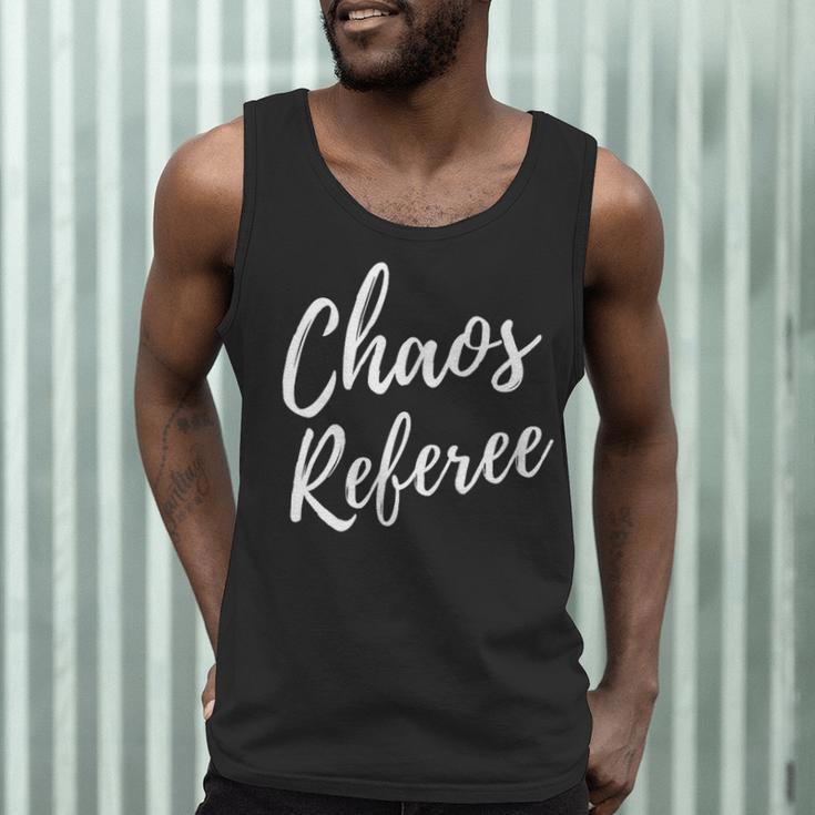 Chaos Referee For Mom Dad Teacher Shirt Cute Coach For Men Women Men Tank Top, novelty gifts, funny gifts