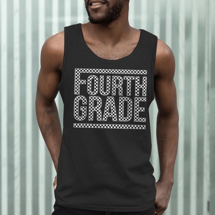 Checkered Fourth Grade Teacher Team Crew Back To School Men Tank Top, novelty gifts, funny gifts Checkered Fourth Grade Teacher Team Crew Back To School Men Tank Top, novelty gifts, funny gifts