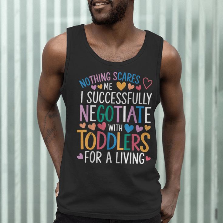 Childcare Teacher Negotiate With Toddlers Daycare Provider Men Tank Top, novelty gifts, funny gifts Childcare Teacher Negotiate With Toddlers Daycare Provider Men Tank Top, novelty gifts, funny gifts