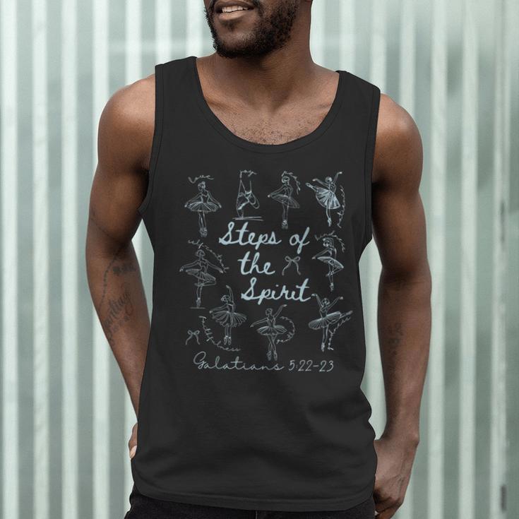 Christian Steps Of Spirit Bible Verse Ballet Dancer Teacher Men Tank Top, novelty gifts, funny gifts