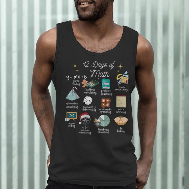 Christmas 12 Days Of Math Math Teacher Xmas STEM STEMS Men Tank Top, novelty gifts, funny gifts Christmas 12 Days Of Math Math Teacher Xmas STEM STEMS Men Tank Top, novelty gifts, funny gifts
