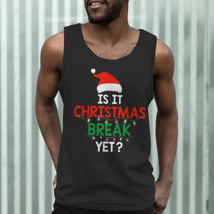 Is It Christmas Break Yet Teacher Xmas Winter Saying Men Tank Top, novelty gifts, funny gifts Is It Christmas Break Yet Teacher Xmas Winter Saying Men Tank Top, novelty gifts, funny gifts