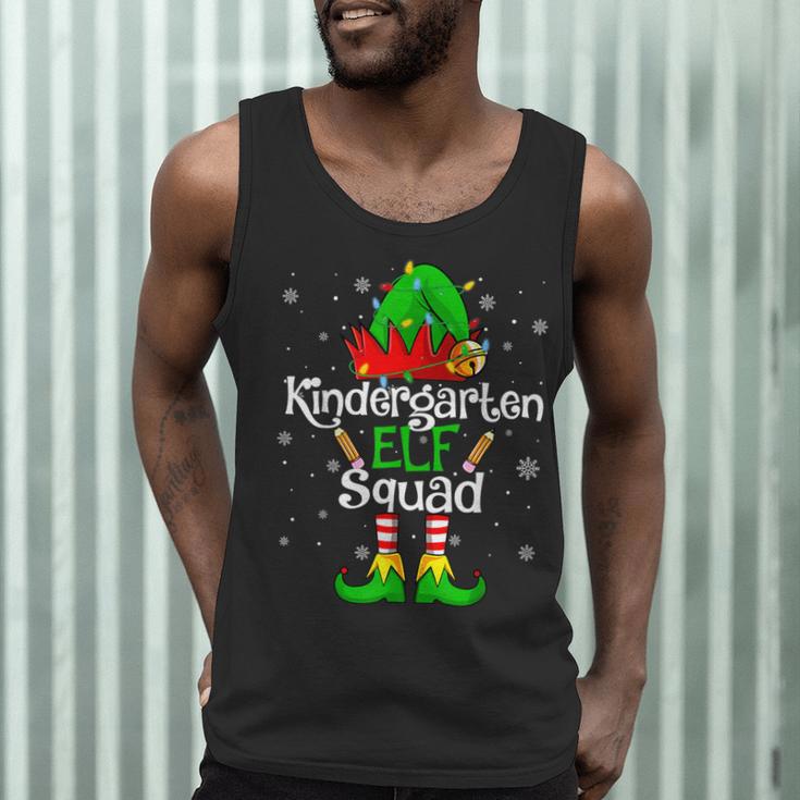 Christmas Kindergarten Elf Squad Teacher Student Men Tank Top, novelty gifts, funny gifts