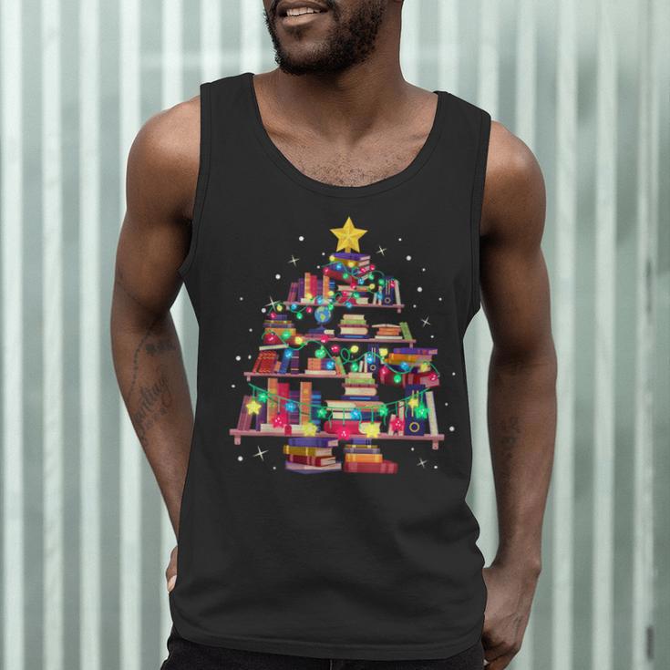 Christmas Library Tree Love Reading Books Nerd Teacher Men Tank Top, novelty gifts, funny gifts Christmas Library Tree Love Reading Books Nerd Teacher Men Tank Top, novelty gifts, funny gifts