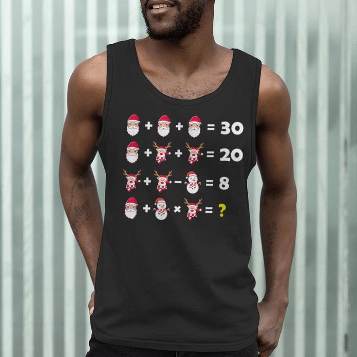 Christmas Math Quiz Teacher Equation Math Teacher Men Tank Top, novelty gifts, funny gifts Christmas Math Quiz Teacher Equation Math Teacher Men Tank Top, novelty gifts, funny gifts